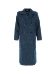 가니(GANNI) 울 모헤어 블랜드 더블 롱 코트 F7347 578 | jentestore