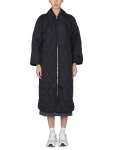 가니(GANNI) 립스탑 퀼팅 집업 코트 F7327_099 | jentestore
