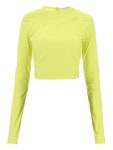 가니(GANNI) 사이드 시어링 크롭 탑 F7519 794 | jentestore