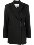 가니(GANNI) 핀스트라이프 랩 자켓 F7632 099 | jentestore