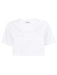 랑방(LANVIN) 프론트 로고 크롭 티셔츠 RWTS0012J019 H2201 | jentestore