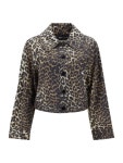 가니(GANNI) 레오파드 프린팅 크롭 자켓 F7847 859 | jentestore