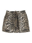 가니(GANNI) 레오파드 패턴 쇼츠 F7728 365 | jentestore