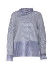 가니(GANNI) 멀티 스트라이프 코튼 셔츠 F7591 758 | jentestore
