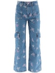 가니(GANNI) 버터플라이 자수 데님 팬츠 J1194 630 | jentestore