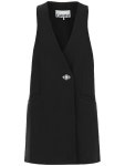 가니(GANNI) 테일러드 베스트 미니 원피스 F7731 099 | jentestore