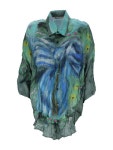 아크네 스튜디오(Acne Studios) 리본 프린트 크링클 반팔 셔츠 BB0486 DD7 | jentestore
