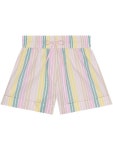 가니(GANNI) 멀티컬러 스트라이프 쇼츠 F7768 999 | jentestore