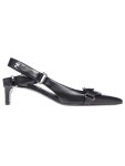 쿠레주(Courrèges) 로고 장식 레더 레이서 슬링백힐 223SPP002CR0017 9999 | jentestore