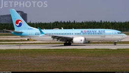 HL8350 | Boeing 737-8 MAX | Korean Air | ZBAA 4L-EFC | JetPhotos