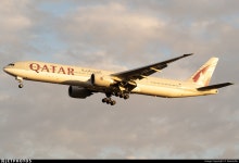 A7-BAU | Boeing 777-3DZER | Qatar Airways | DarrenDu | JetPhotos