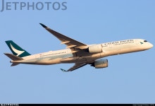 B-LRV | Airbus A350-941 | Cathay Pacific Airways | Swisse | JetPhotos
