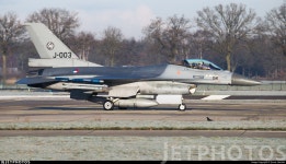 J-003 | General Dynamics F-16AM Fighting Falcon | Netherlands - Royal Air Force | Tjorve Henzler | JetPhotos