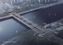서울 한강대교 공중보행교, 국제설계공모 당선작 발표 < 공모 < 산업·공모 < 기사본문 - Landscape Times 서울 한강대교 공중보행교... 