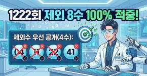 로또 1223회, [닥터 필터] 40번대 부활과 제외수 100% 적중의 전율, 이제는 허리의 힘으로 승부할 때입니다.