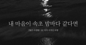 내 마음이 속초 밤바다 같다면