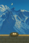 지브리 풍으로 바꾼 마그리트 그림 - DPrime