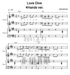 악보 > 아이브(IVE) - LOVE DIVE 포핸즈(4Hands)악보 by 헤이조이