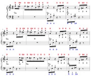 악보 > L.V.Beethoven (베토벤) - Für Elise (엘리제를 위하여) (원곡 풀버전, 계이름 악보만) by 3분피아노