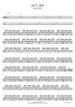 악보 > elijah woods - 24/7, 365 by COPYDRUM