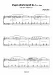 악보 > 쇼팽(choopin) - 이별의 왈츠(손가락번호,페달다있음), waltz op.69 no.1 (일반악보) by 3분피아노