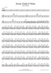 악보 > Guns N Roses - Sweet Child O Mine by COPYDRUM