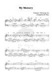 악보 > 겨울연가 OST - My Memory (쉬운 악보) by Mr-Piano