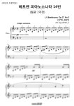 악보 > L.V.Beethoven (베토벤) - Piano Sonata No.14 1st Movt (월광 소나타 1악장) (쉬운 악보, dm 조옮김) by classic2020