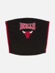 Womens Black NBA Chicago Bulls Co-ord Bandeau Top | Penneys NBA Chicago Bulls Co-ord Bandeau Top