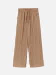Womens Tan Textured Elasticated Waist Wide Leg Trousers | Primark Textured Elasticated Waist Wide Leg Trousers