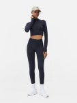 Mens Dark Green Quarter-Zip Long Sleeve Gym Top | Penneys Quarter-Zip Long Sleeve Gym Top
