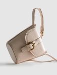 Womens Ecru Faux Leather Buckle Crossbody Bag | Penneys Faux Leather Buckle Crossbody Bag