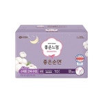 [맘큐] 좋은느낌 좋은순면 수퍼롱 오버나이트 10개입 (EA)