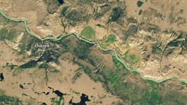 Earth from space: Massive landslide dams Canadian river, trapping endangered fish on the wrong side | Flipboard