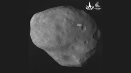 Chinas Mars orbiter snaps striking shot of moon Phobos | Space Chinas Mars orbiter snaps striking shot of Red Planets larger... 