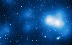 MACS J0717 with Mass Overlay Space Wallpaper | Space MACS J0717 with Mass Overlay Space Wallpaper