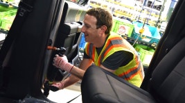 Facebooks Zuckerberg Signs A Mystery F-150 During Detroit Visit