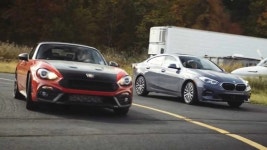 BMW 2 Series Gran Coupe Fights Abarth 124 In Unexpected Drag Race