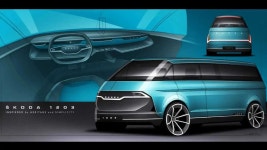 Skoda 1203 Camper Van Official Rendering Looks To The Past