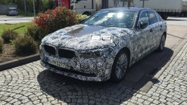 2017 BMW 5 Series spied at gas station in Germany