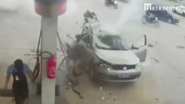 Volkswagen Literally Torn Apart By Exploding Natural Gas Cylinder