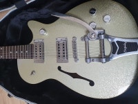 (판/교) Gretsch G1626 silver sparkle jet with f-hole and bigsby | 중고악기 뮬