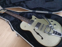(판/교) Gretsch G1626 silver sparkle jet with f-hole and bigsby | 중고악기 뮬