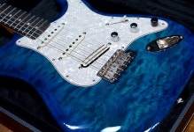 [판매] Custom Stratocaster Drop Top SSS Blue / 커스텀 드롭탑 | 중고악기 뮬