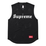 머스트잇(MUSTIT) - 16SS 슈프림 슬리브리스 베이스볼 져지 블랙 Supreme Sleeveless Baseball Jersey Black