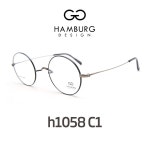 머스트잇(MUSTIT) - 2002 함부르크안경 H1058 C1 HAMBURG 동그란안경 김구안경 림락 모양 티타늄안경 함부르크디자인 코받침없는안경