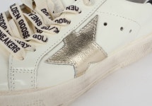 머스트잇(MUSTIT) - [팹스타일] 16FW 골든구스 메이 화이트 블랙탭 G29WS127 F73 BK Gold 당일배송