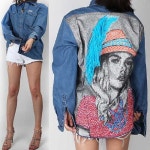 머스트잇(MUSTIT) - [쏘카라멜_해운대]★17SS 포르떼꾸띄르 케이트 데님 셔츠 34