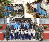 곤양중학교 제8919부대 3대대 병영체험 < 우리학교소식 < 교육 < 기사본문 - 뉴스사천 곤양중학교 제8919부대 3대대 병영체험