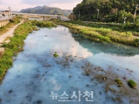 사천의 젖줄 사천강, 뿌옇게 변해 주민 화들짝 < 사회 < 기사본문 - 뉴스사천 사천의 젖줄 사천강, 뿌옇게 변해 주민 화들짝